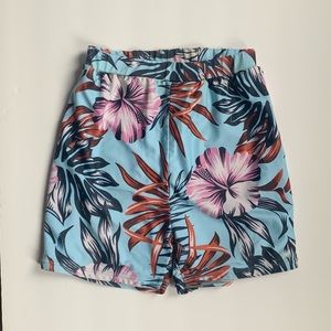 Tropical Print Boys Swimming Shorts